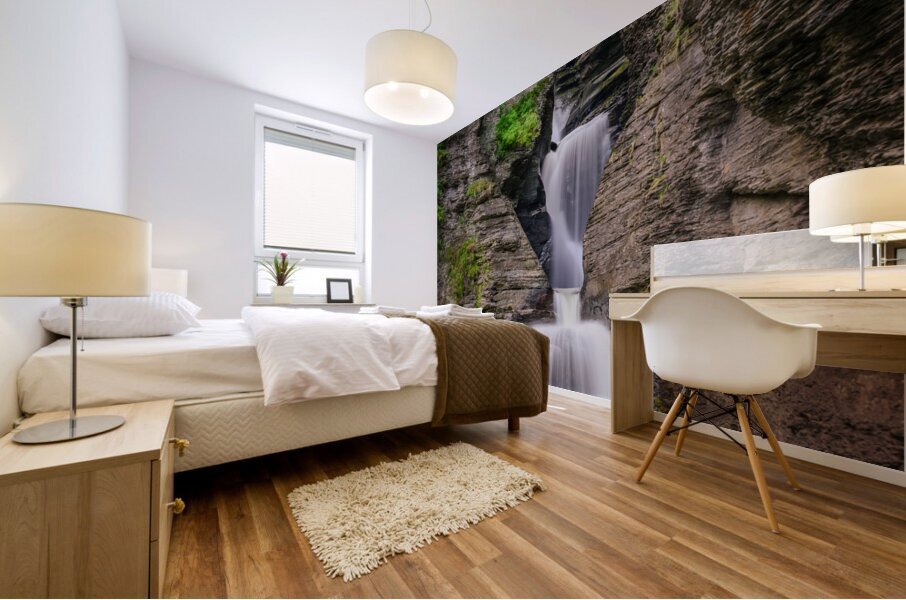 Cascading through the Gorge Mural print