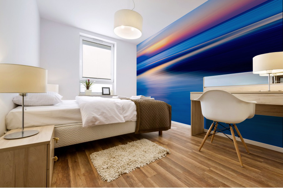 Curving Gently into the Sun Mural print