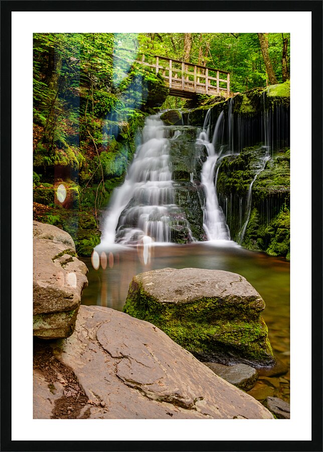 A Path into the Notch Picture Frame print