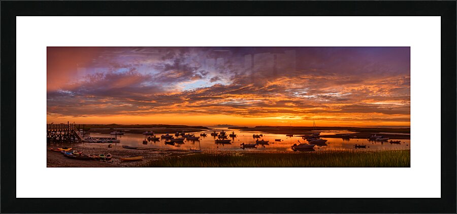 Pamet Harbor - Panorama Picture Frame print