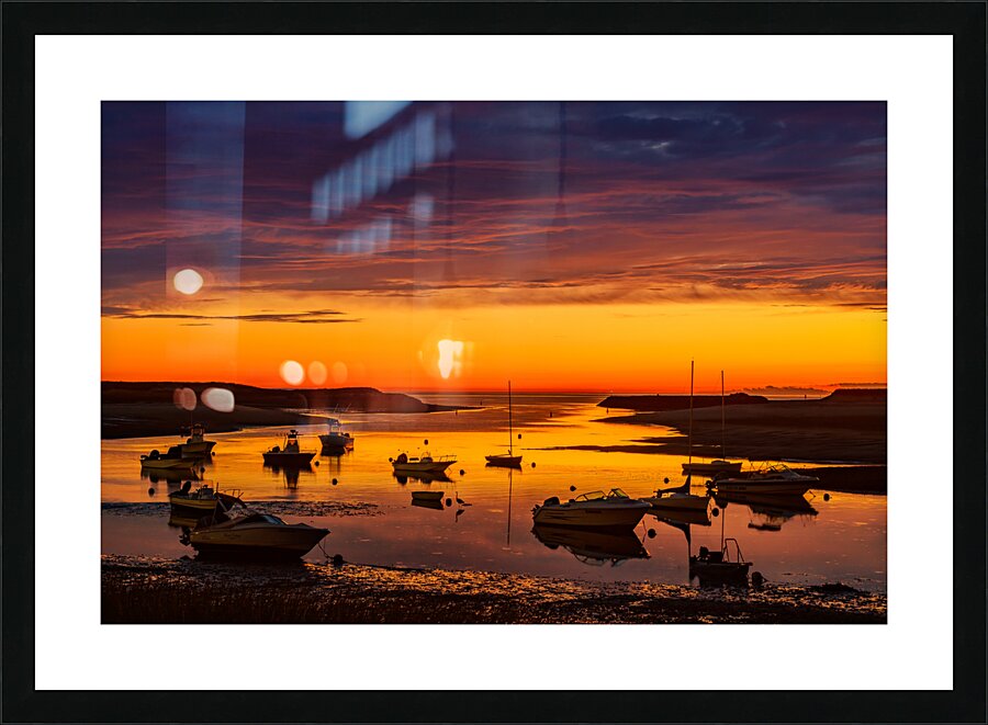 Pamet Harbor Gold Picture Frame print