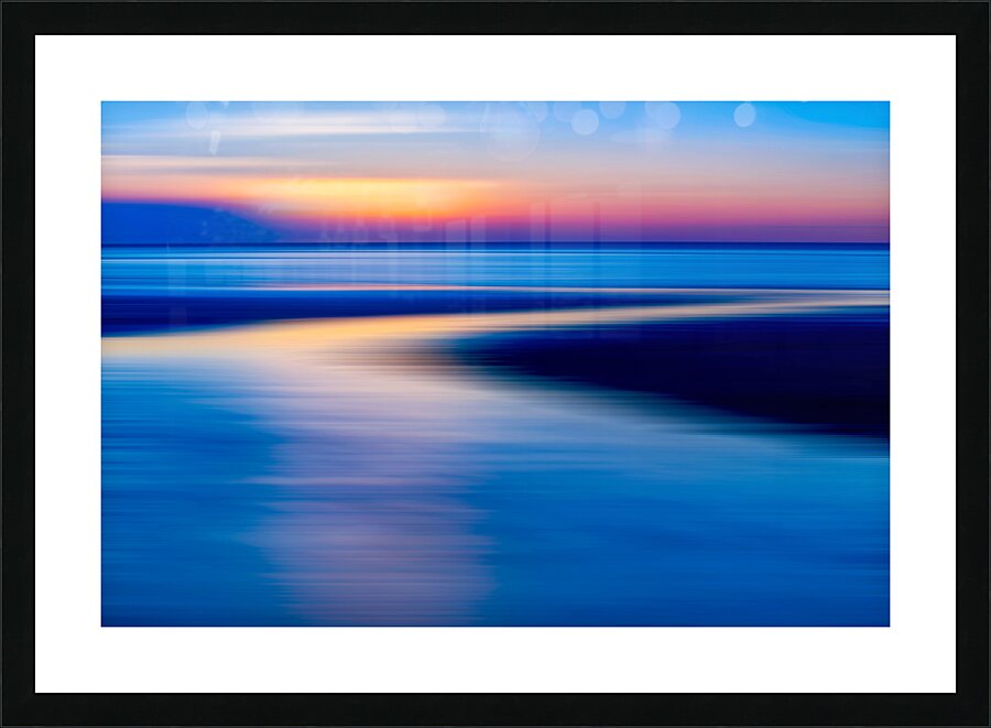Curving Gently into the Sun Picture Frame print