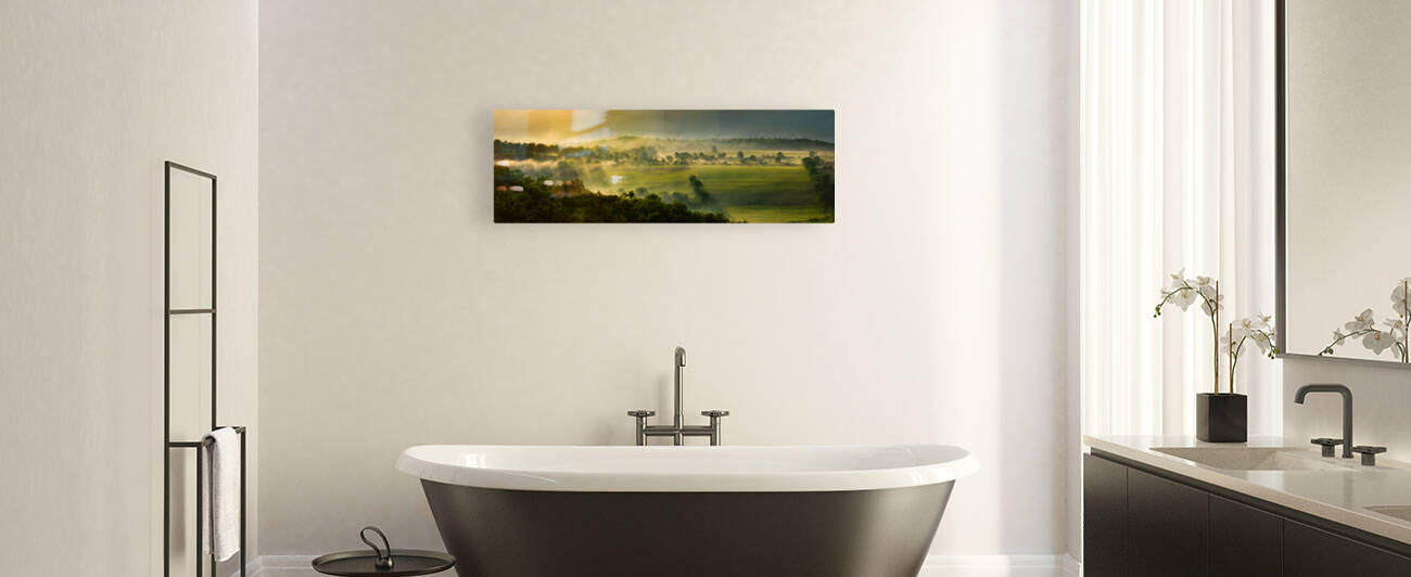 Patterns in the Morning 2 - Panorama by Jane Haslam