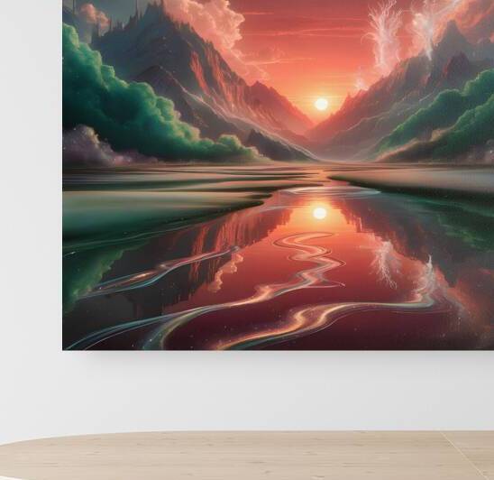 Golden Horizons: The Stunning Sunset Symphony by ARTLINE92