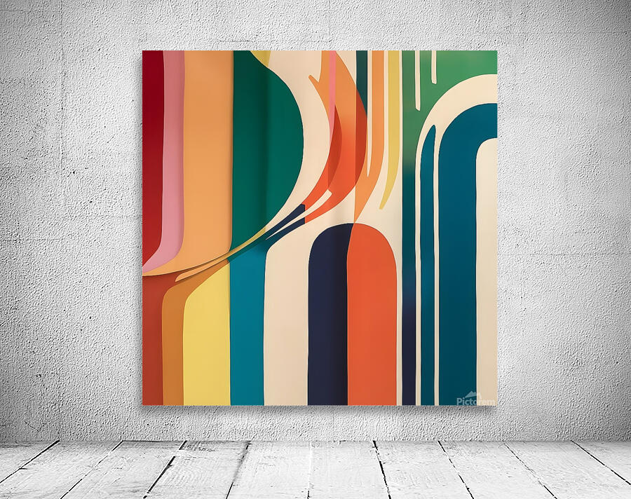 Fluid Motion A Bold Abstract Composition  Wall Preview