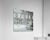 a serene and picturesque winter scene with a gent Acrylic Print