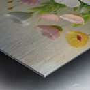 a serene and peaceful 3d landscape filled with va Metal print