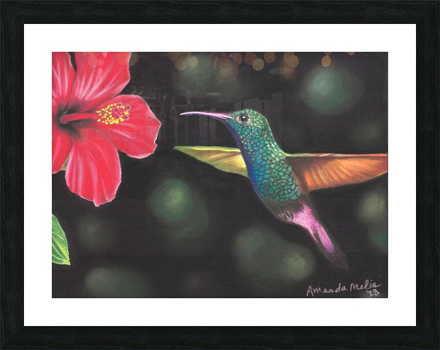 Glowing nectar Picture Frame print