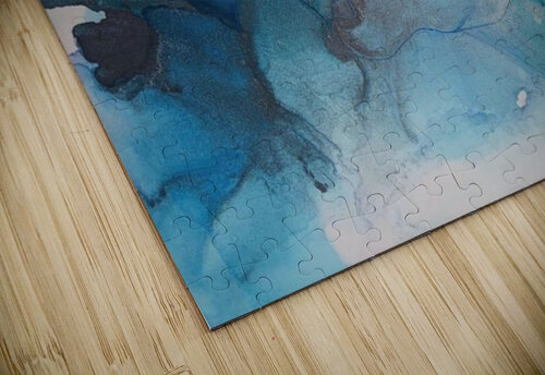 Blue Smoke Amanda Melia Art puzzle