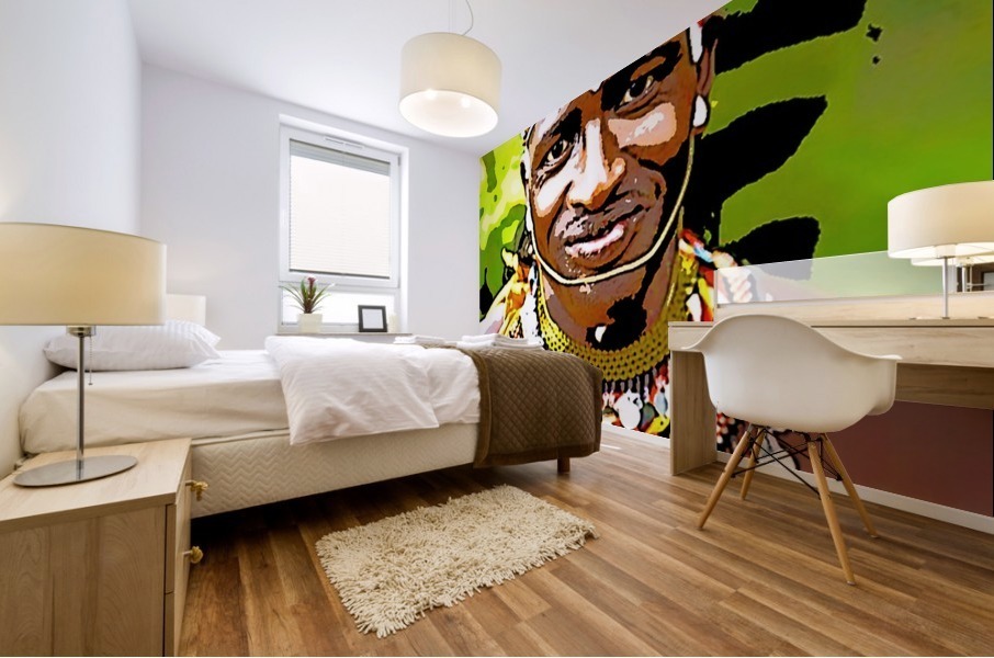 African Mural print