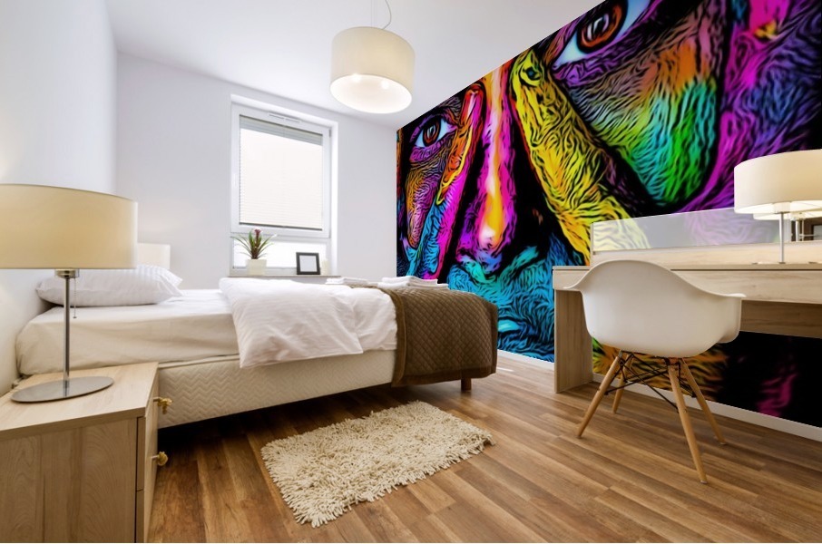 Face Paint Mural print