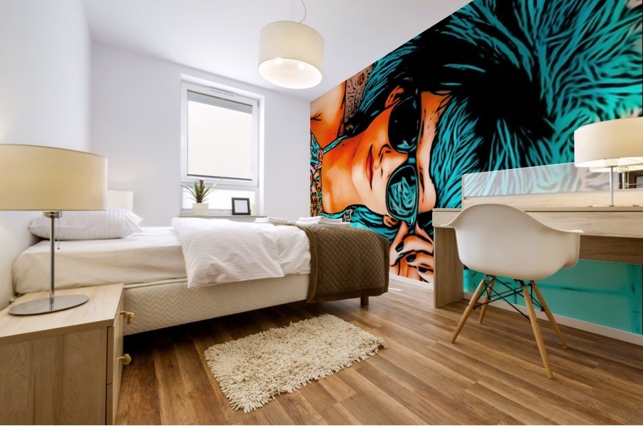 Pool Side Mural print