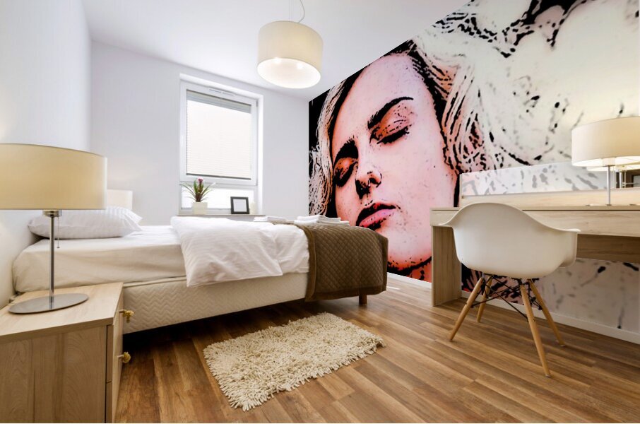 Close Your Eyes Mural print