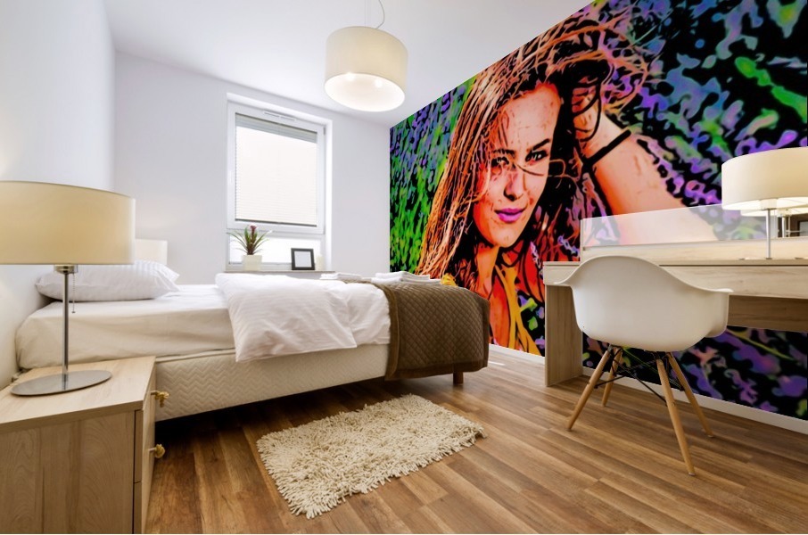 Lavender Mural print