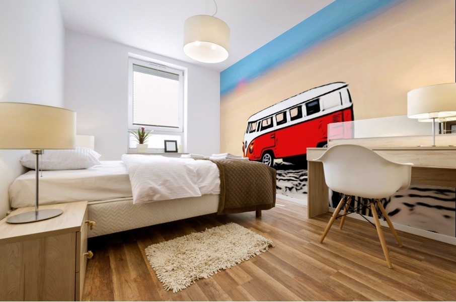 Beach Van Mural print