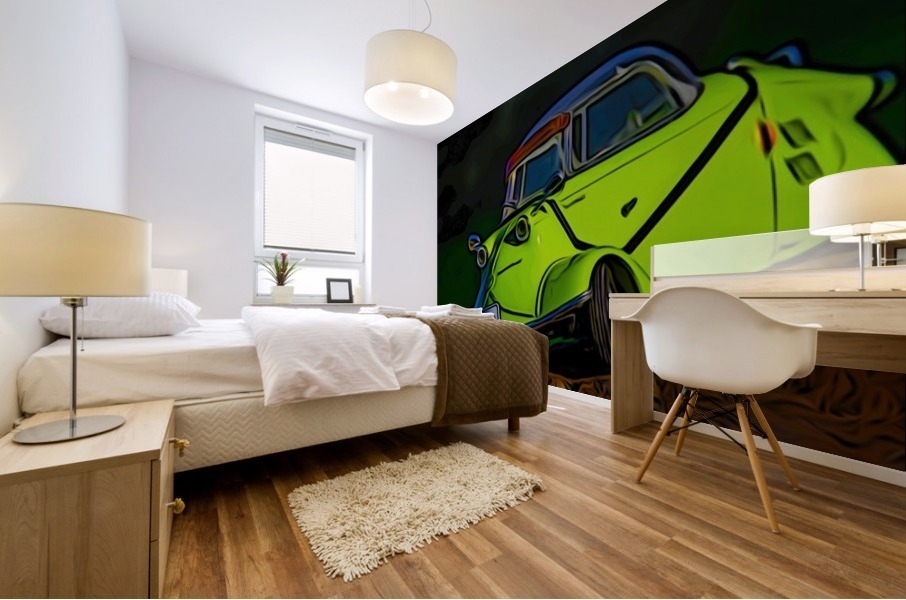 Three Wheels Mural print