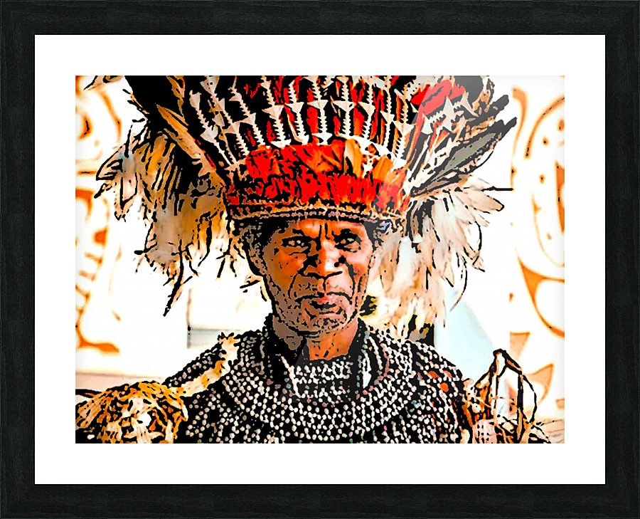 Tribal Chief Picture Frame print