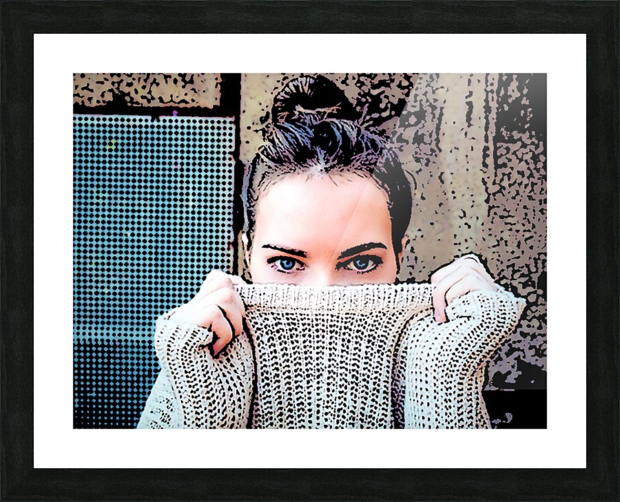 Blue Eyes 2 Picture Frame print