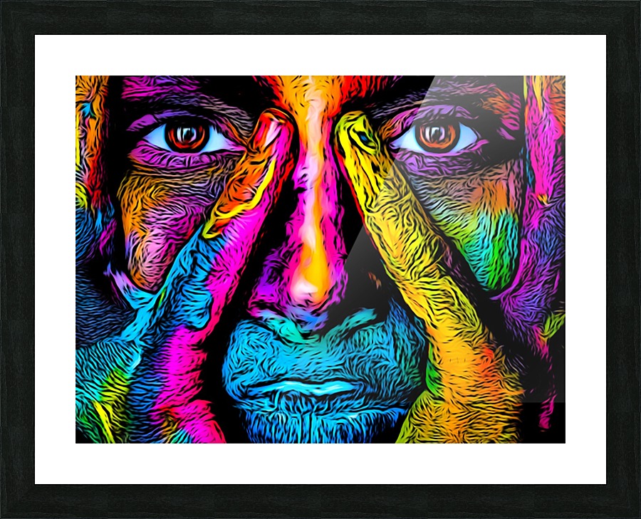 Face Paint Picture Frame print
