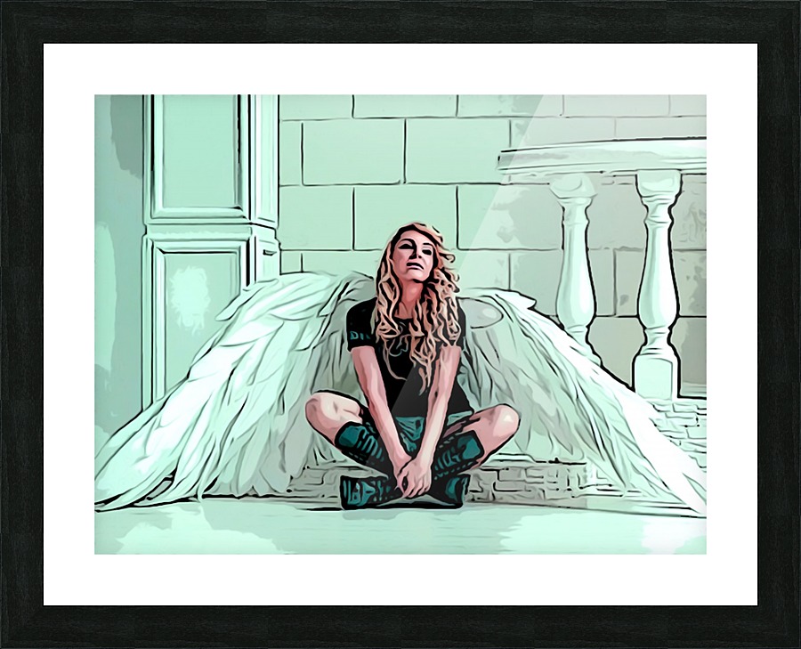 Angel Waiting Picture Frame print