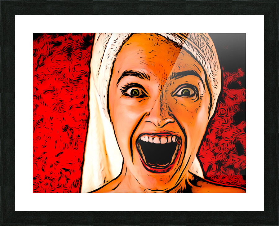 Scream Picture Frame print