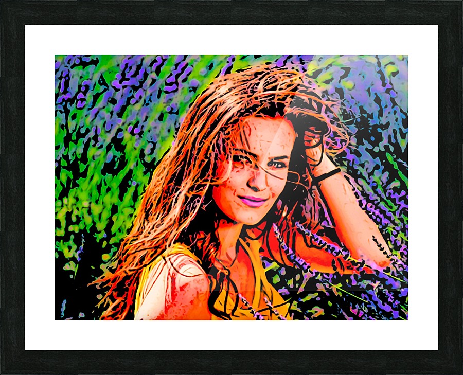 Lavender Picture Frame print