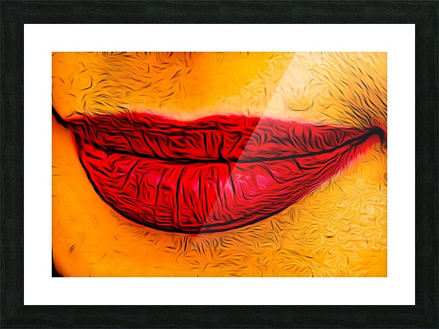Lips Picture Frame print
