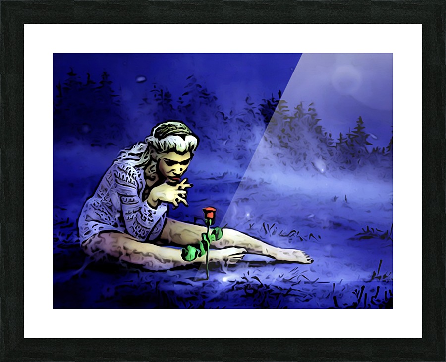 Last Rose Picture Frame print