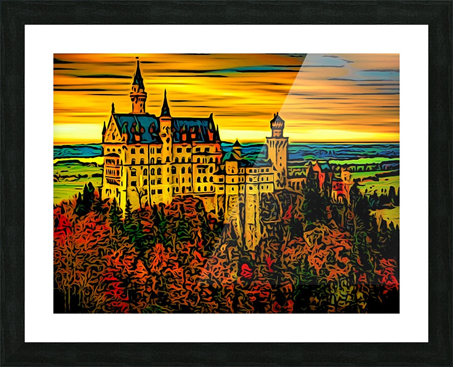 Lumi Castle Picture Frame print
