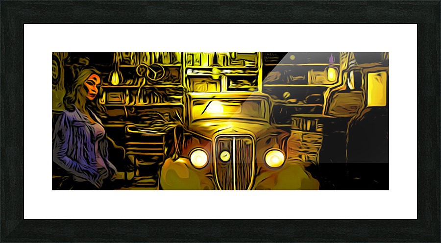 The Garage Picture Frame print