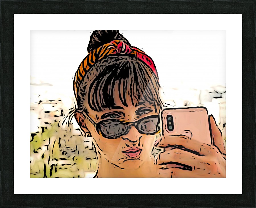 Selfie Picture Frame print