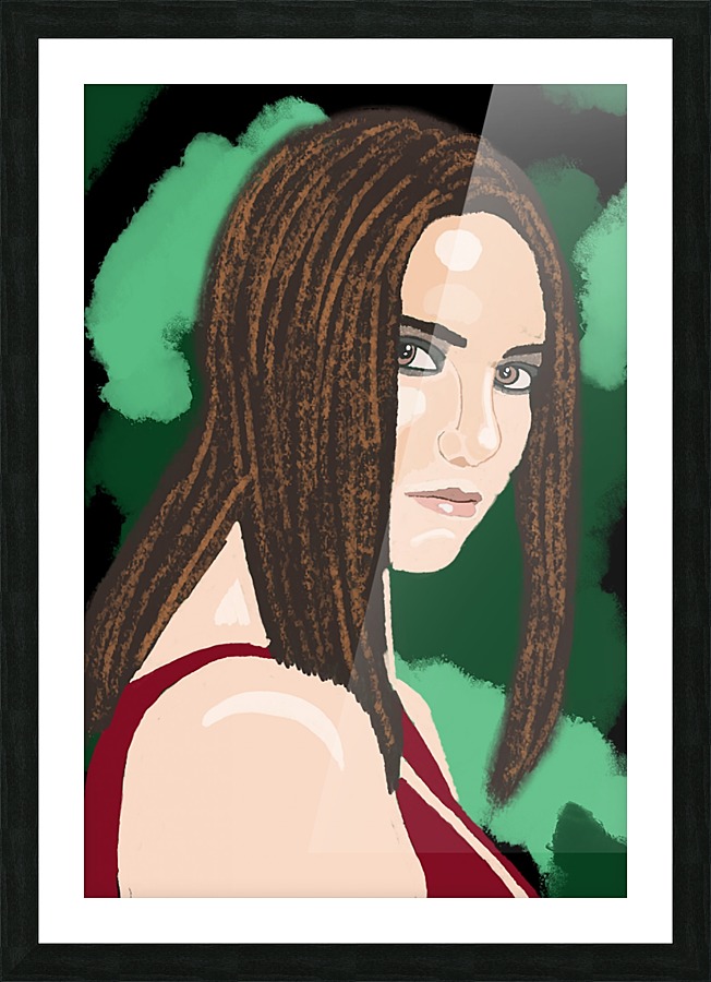 The Look Picture Frame print