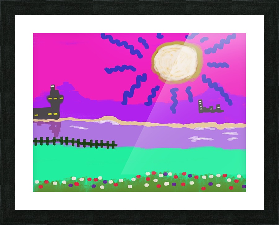 New Earth Picture Frame print
