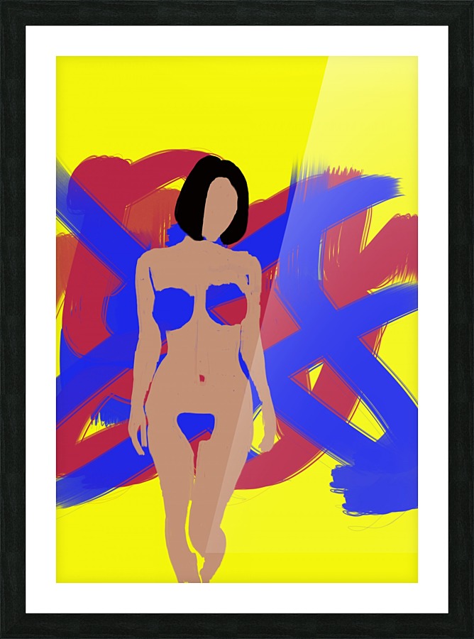 Female Picture Frame print