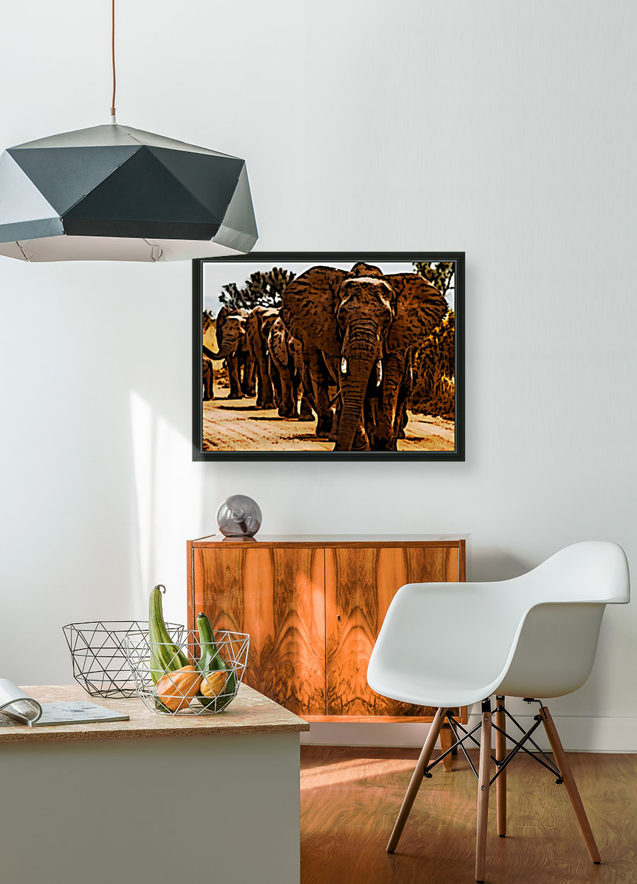 Elephants Marching Reproduction