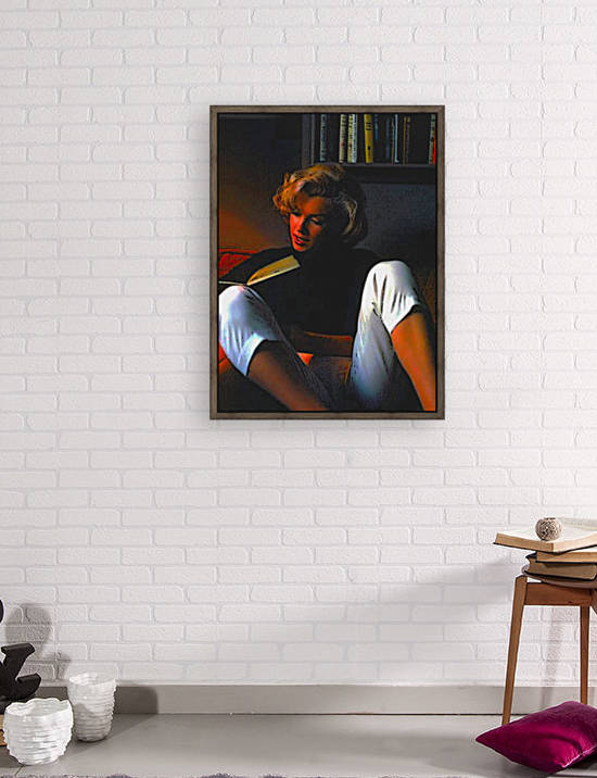 Marilyn Reading Oil by W Scott