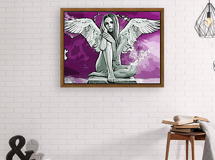 Angel Relaxing by W Scott