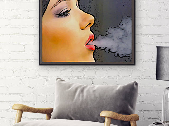Smoking Girl by W Scott