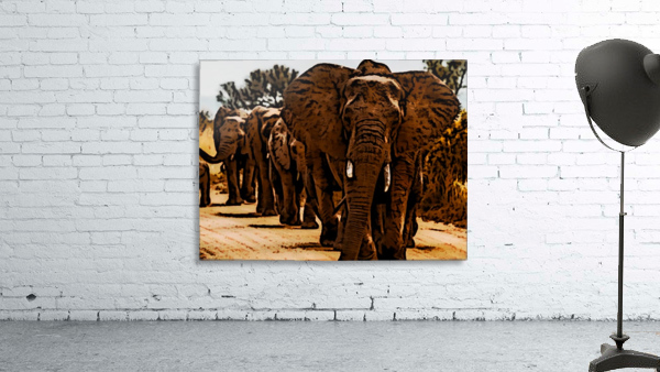 Elephants Marching Wall Preview