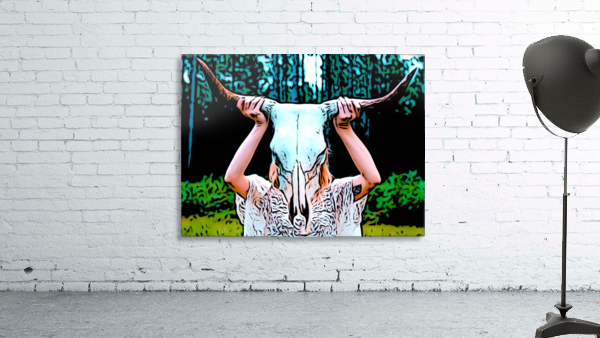 Cow Skull Wall Preview