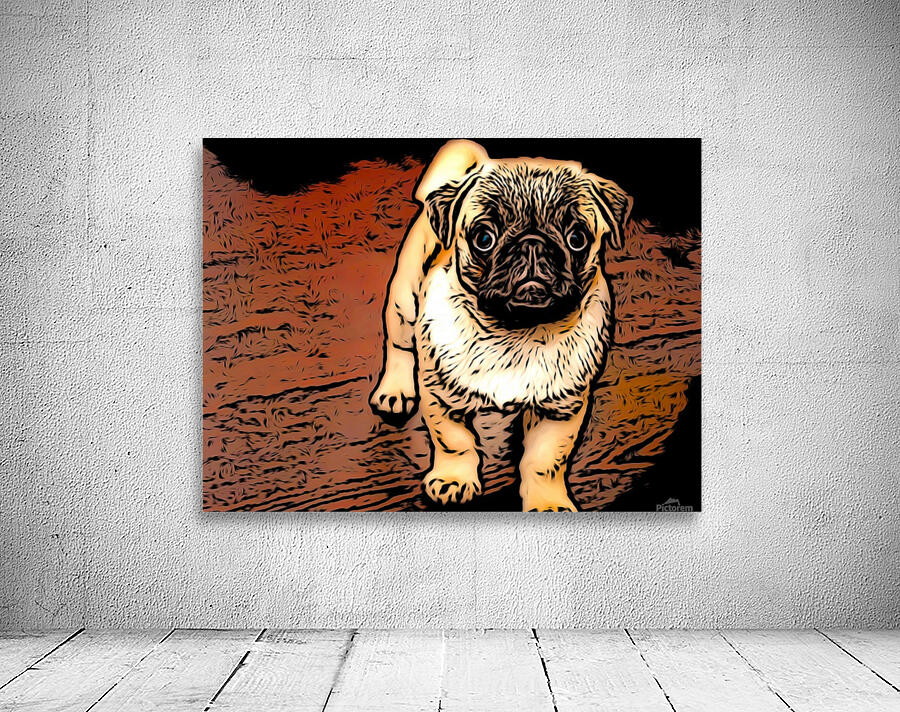 Pug Puppy Wall Preview