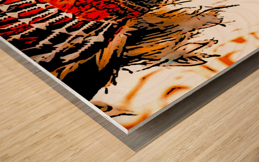 Tribal Chief Wood print