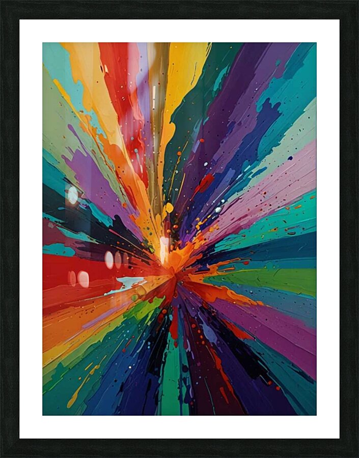 Mix colors with the beauty of life Picture Frame print