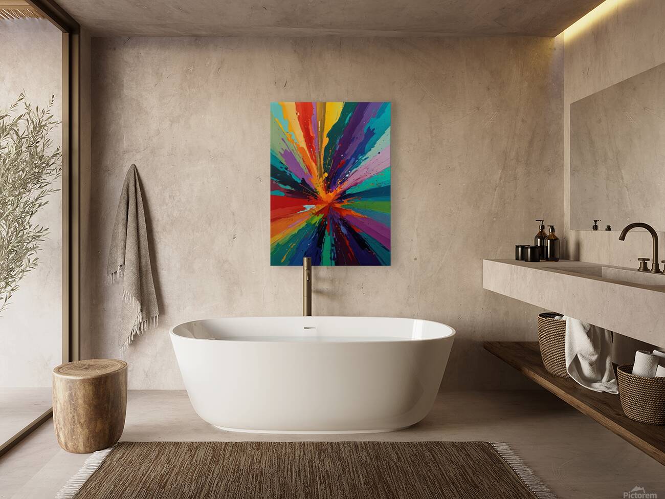 Mix colors with the beauty of life Reproduction