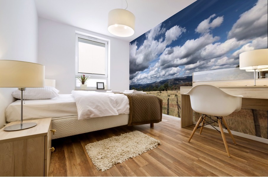Fields of Clouds Mural print