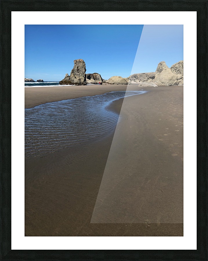Beach River Picture Frame print