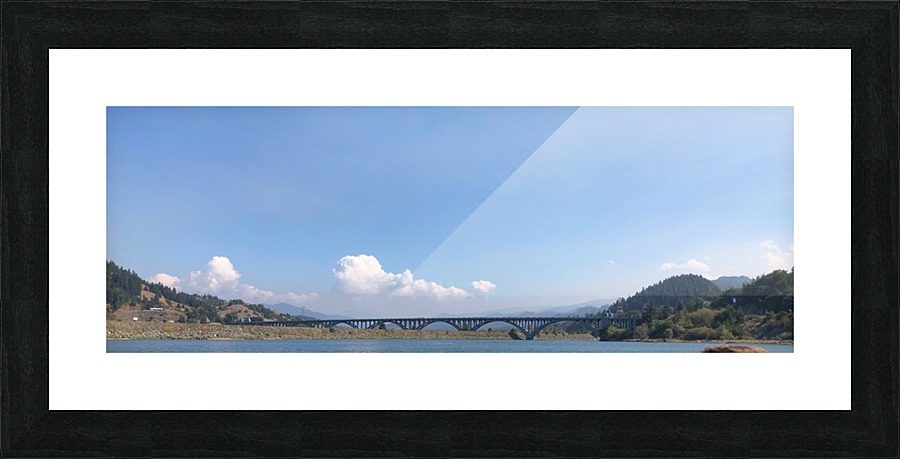 Gold Beach Bridge Picture Frame print