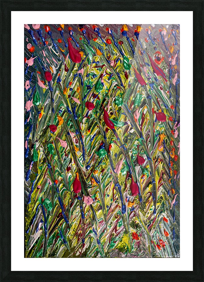 RISING TULIPS Picture Frame print