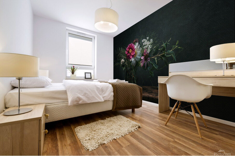 Les fleurs de Jade 3 Mural print