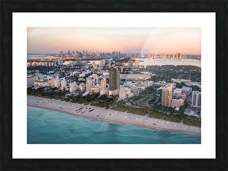 South Beach Sunset Picture Frame print